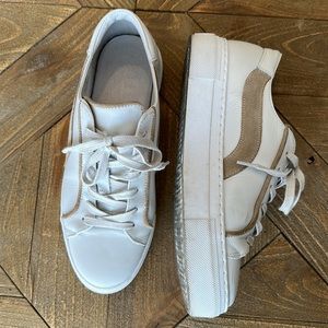 Able Nera White Leather Sneakers